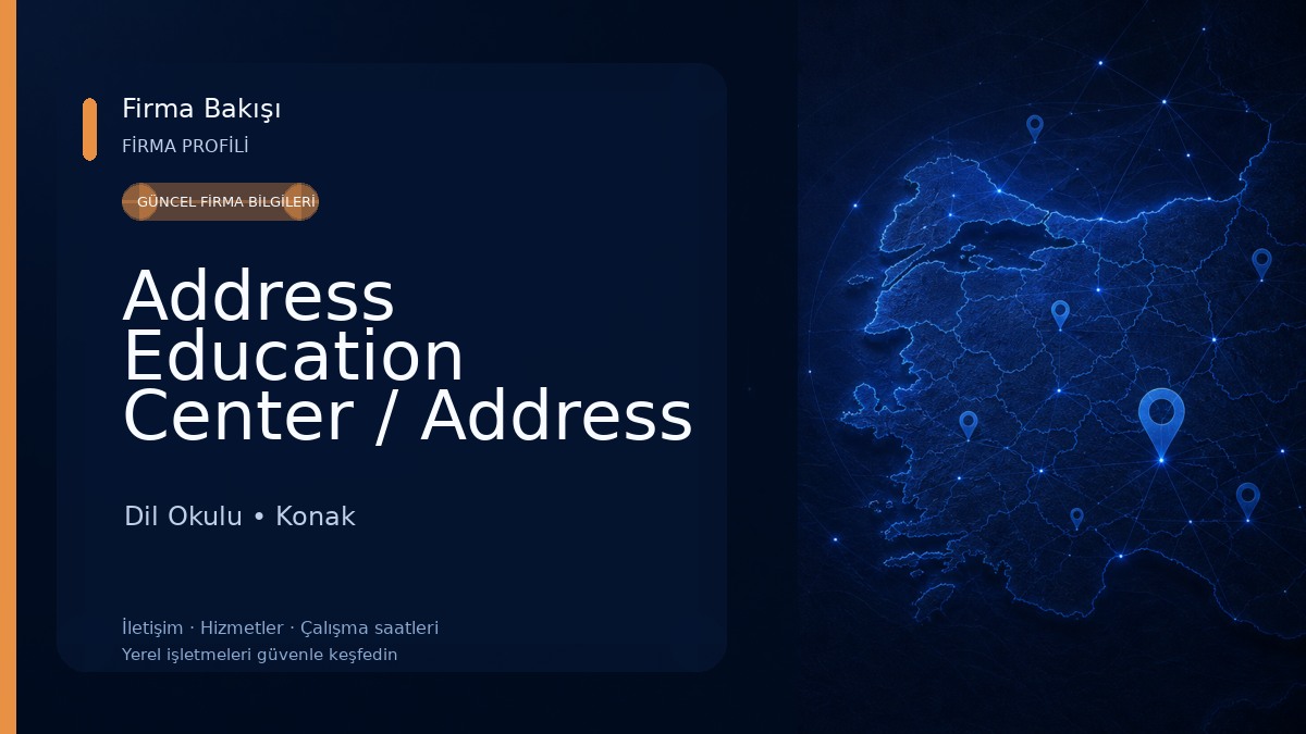 Address Education Center / Address Eğitim Dil Okulu