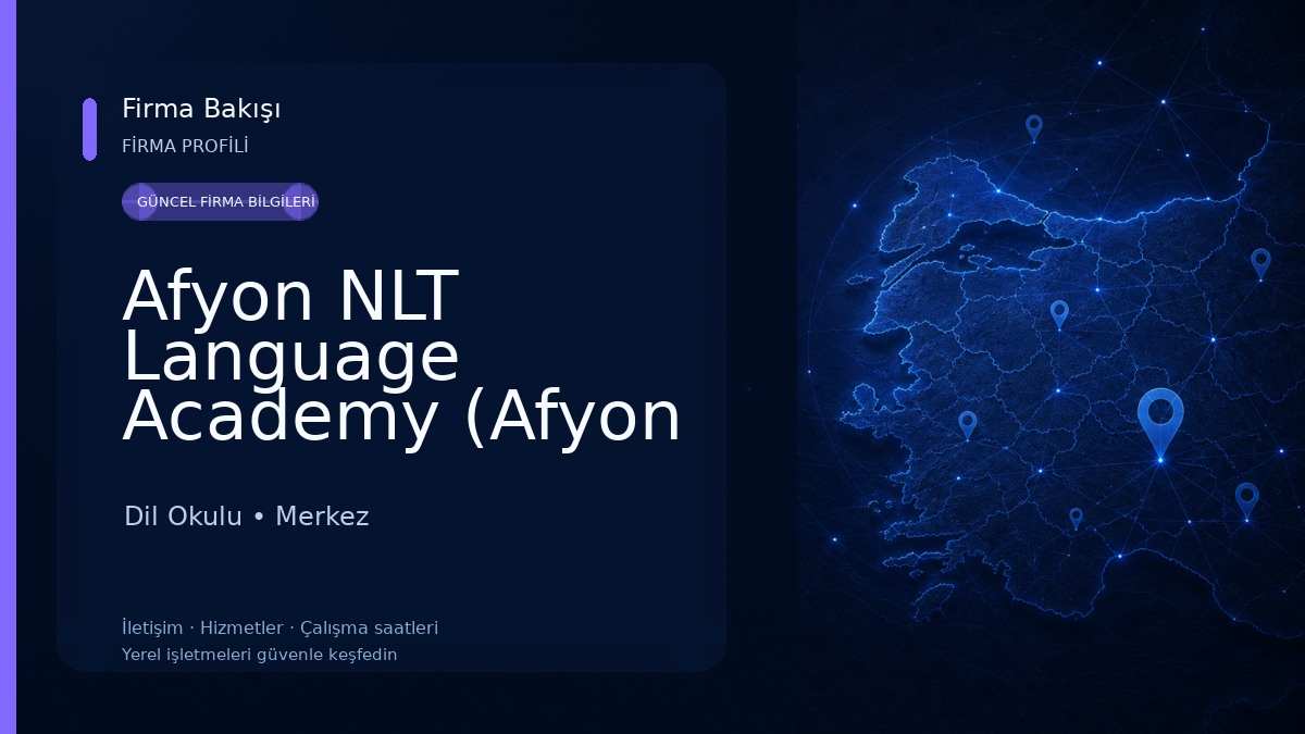 Afyon NLT Language Academy (Afyon Yabancı Dil Kursu) Dil Okulu
