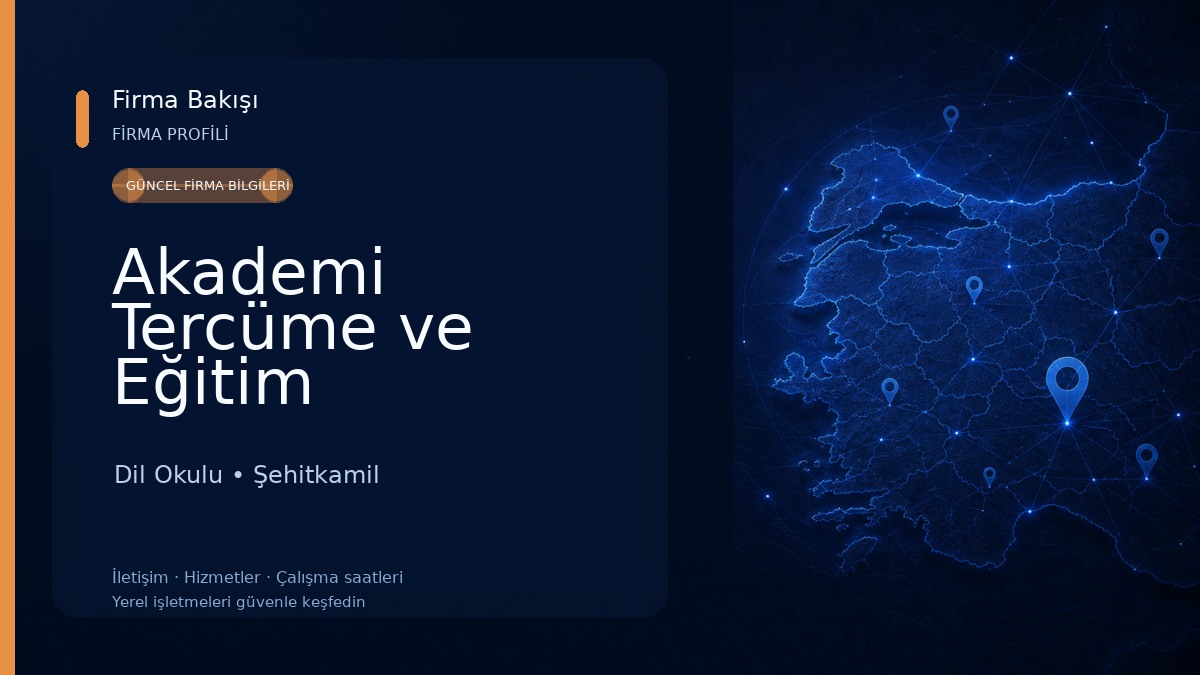 Akademi Tercüme ve Eğitim Danışmanlığı Ofisi
