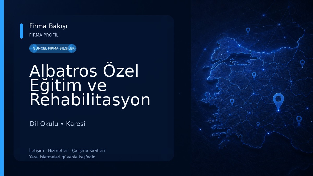 Albatros Özel Eğitim ve Rehabilitasyon Merkezi - Dil ve Konuşma Terapisti, Otizm, Ergoterapi, Disleksi, Fizyoterapi