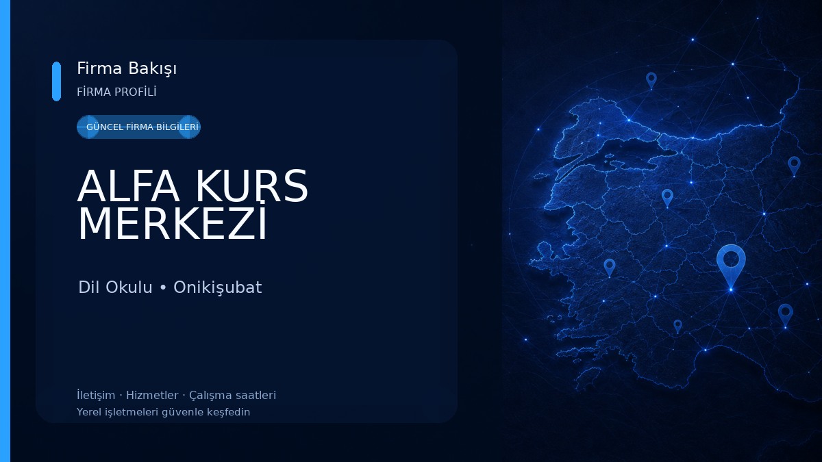 ALFA KURS MERKEZİ Dil Okulu