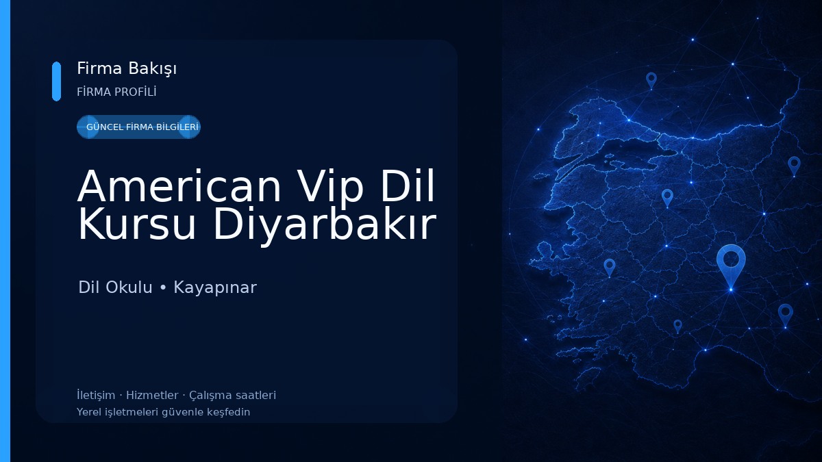 American Vip Dil Kursu Diyarbakır