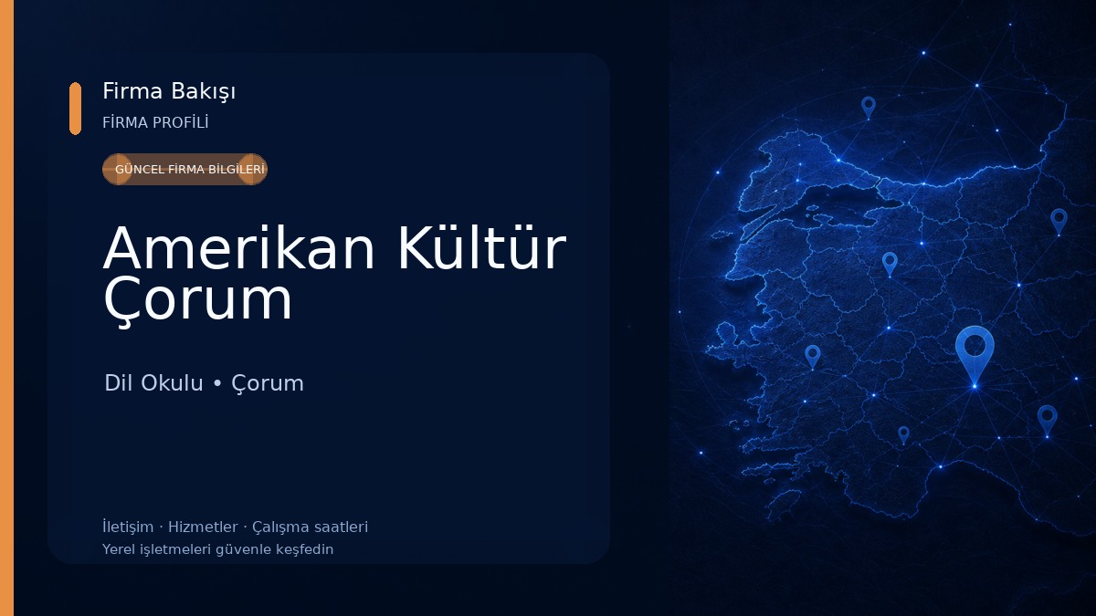 Amerikan Kültür Çorum