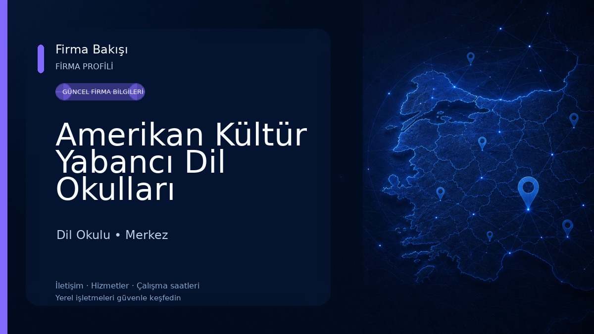 Amerikan Kültür Yabancı Dil Okulları Dil Okulu