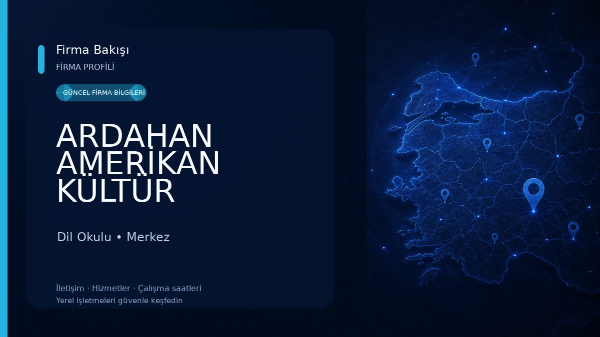 ARDAHAN AMERİKAN KÜLTÜR