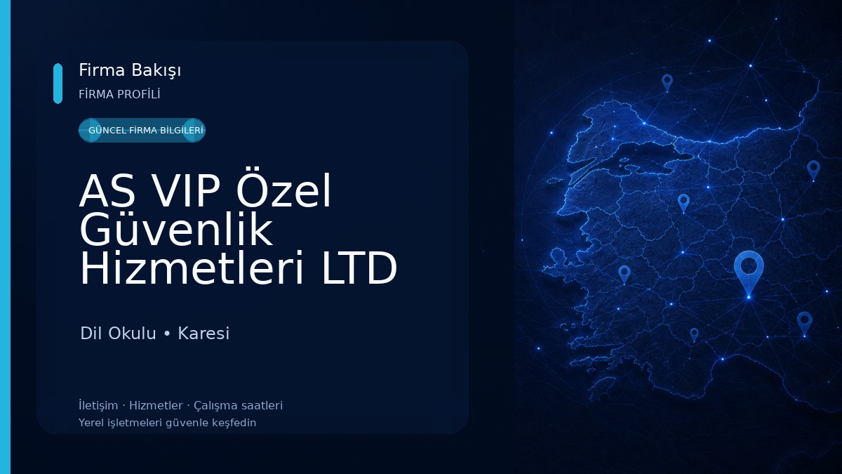 AS VIP Özel Güvenlik Hizmetleri LTD ŞTİ