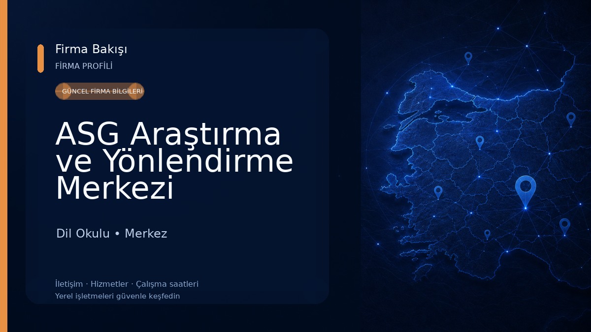 ASG Araştırma ve Yönlendirme Merkezi Dil Okulu