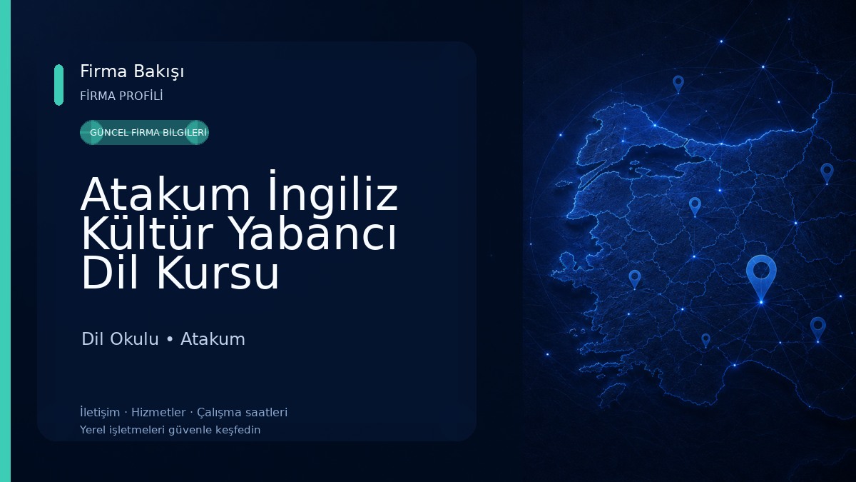 Atakum İngiliz Kültür Yabancı Dil Kursu Dil Okulu