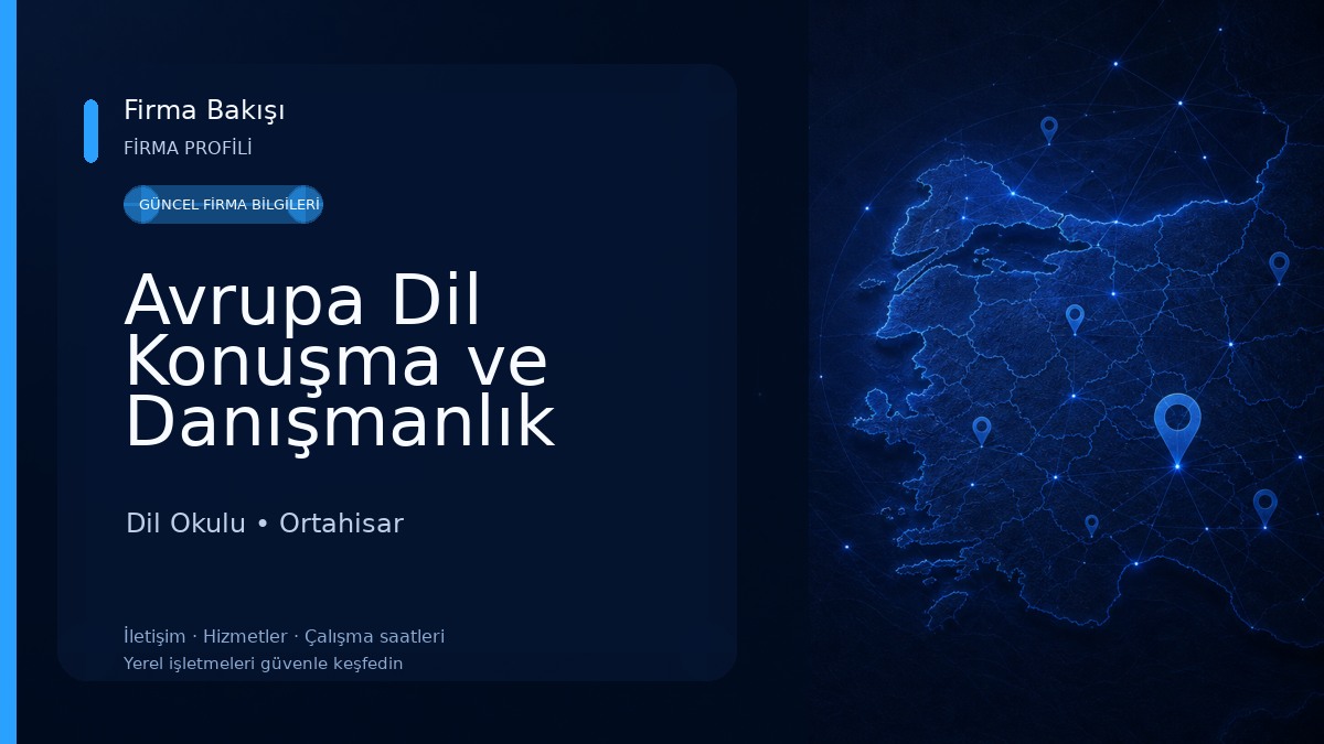 Avrupa Dil Konuşma ve Danışmanlık Merkezi Dil Okulu
