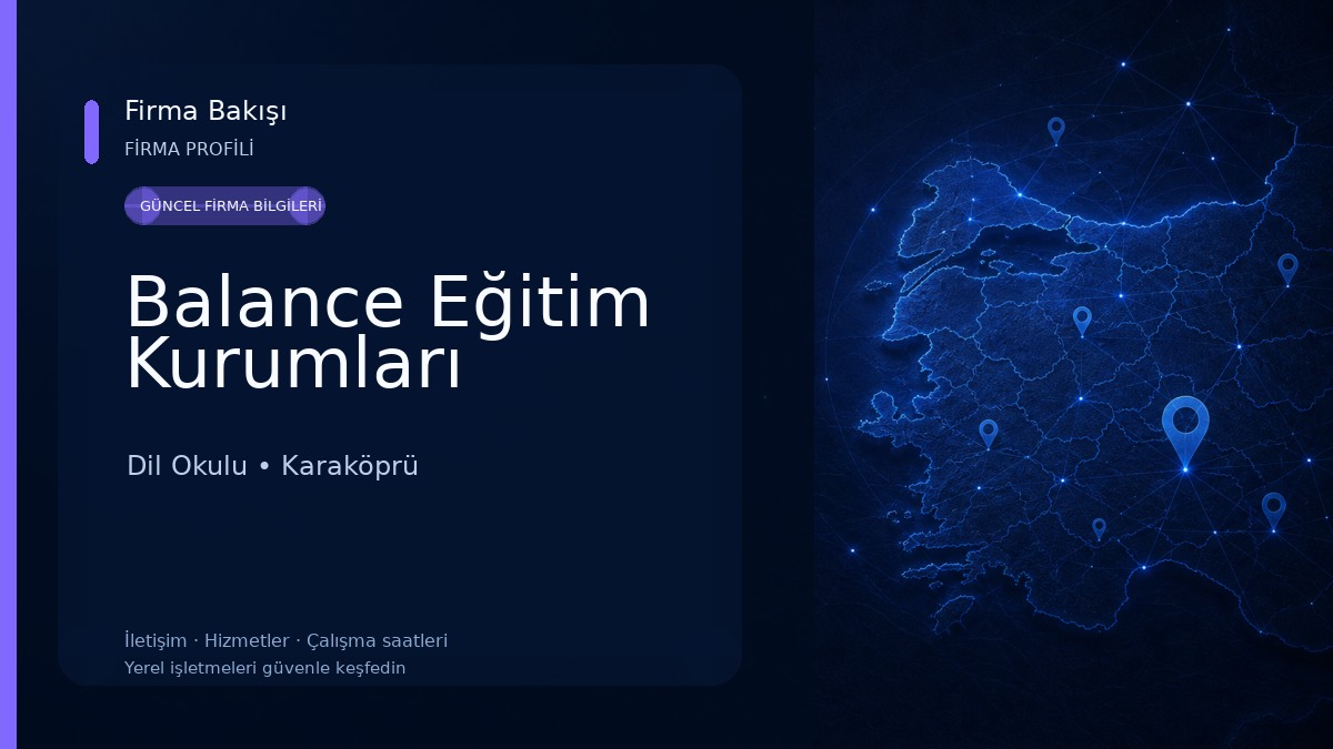 Balance Eğitim Kurumları Dil Okulu