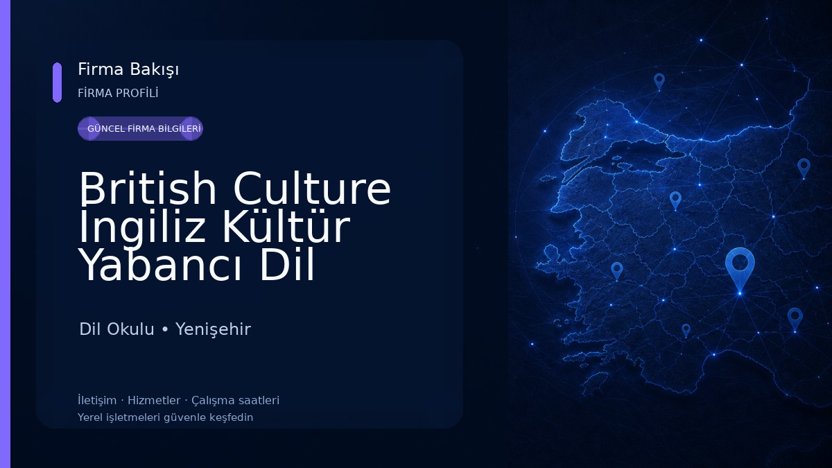 British Culture İngiliz Kültür Yabancı Dil Kursu Dil Okulu