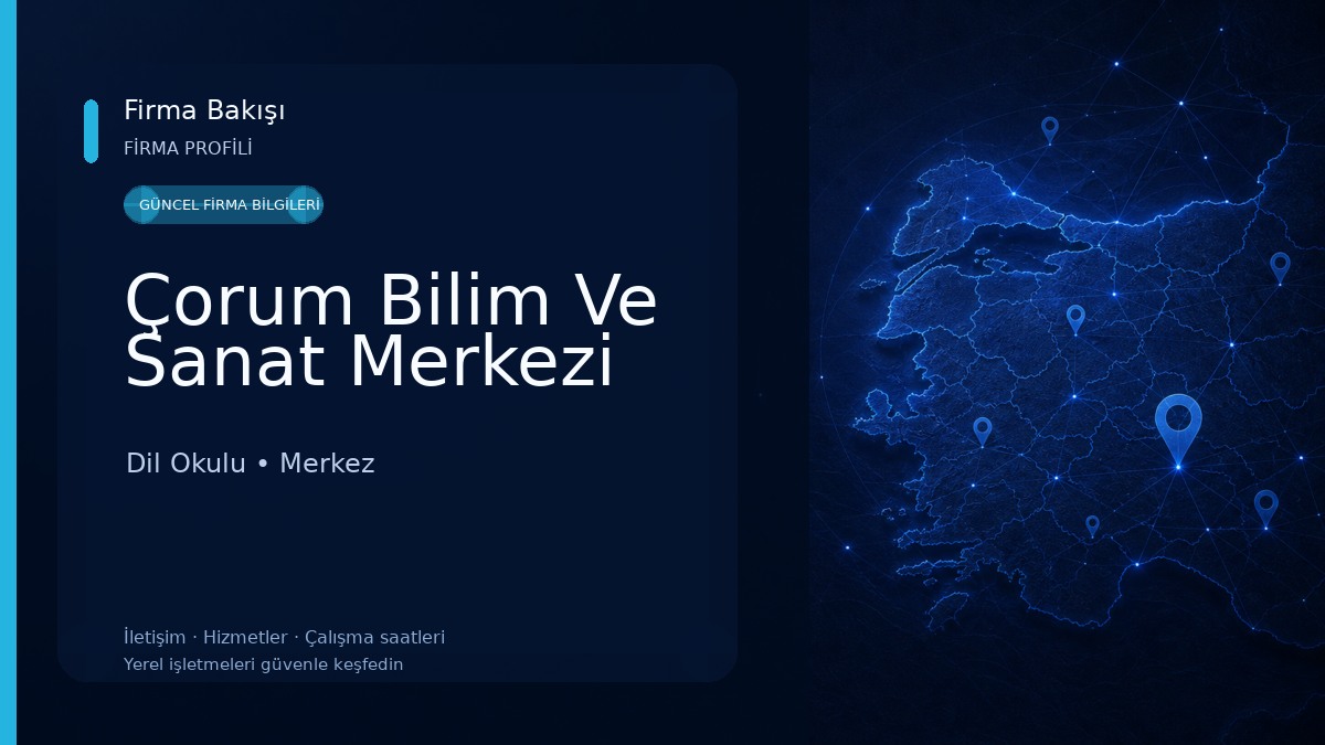 Çorum Bilim Ve Sanat Merkezi