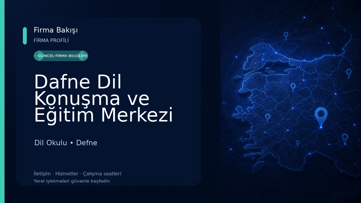 Dafne Dil Konuşma ve Eğitim Merkezi Dil Okulu