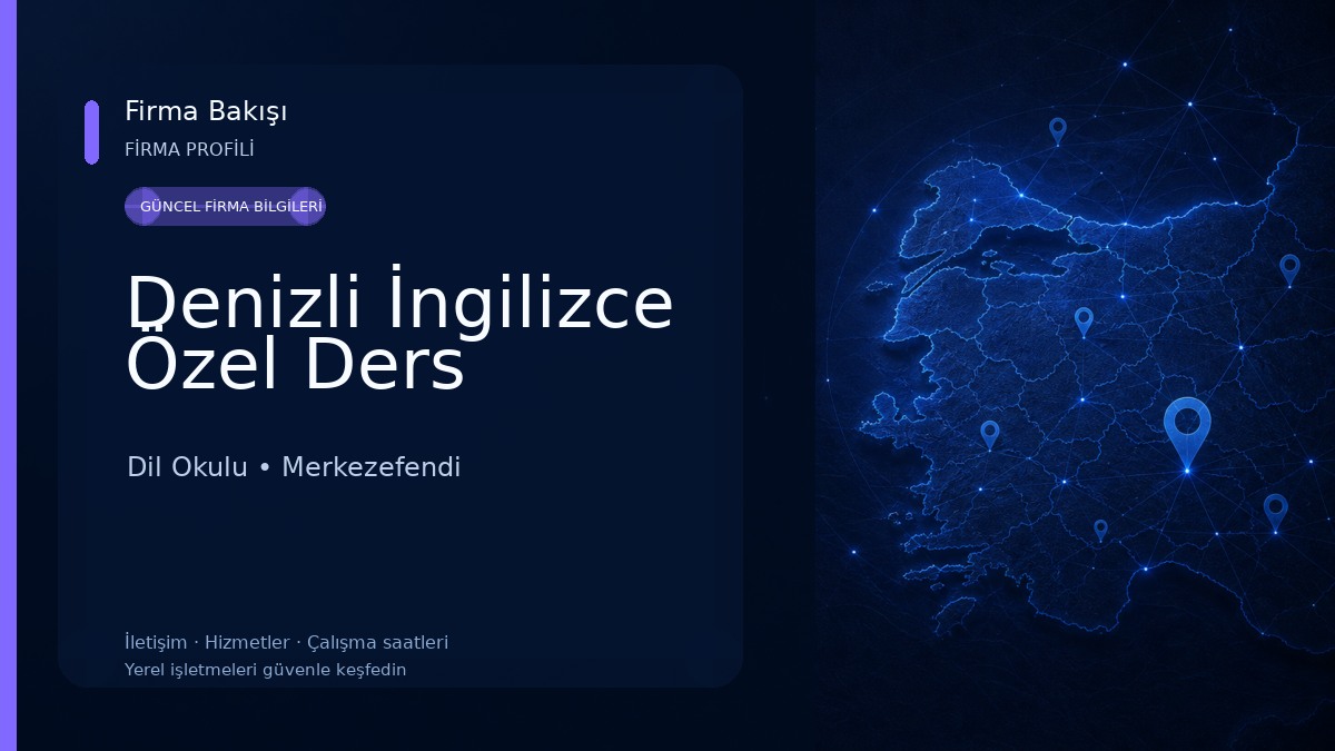 Denizli İngilizce Özel Ders Dil Okulu