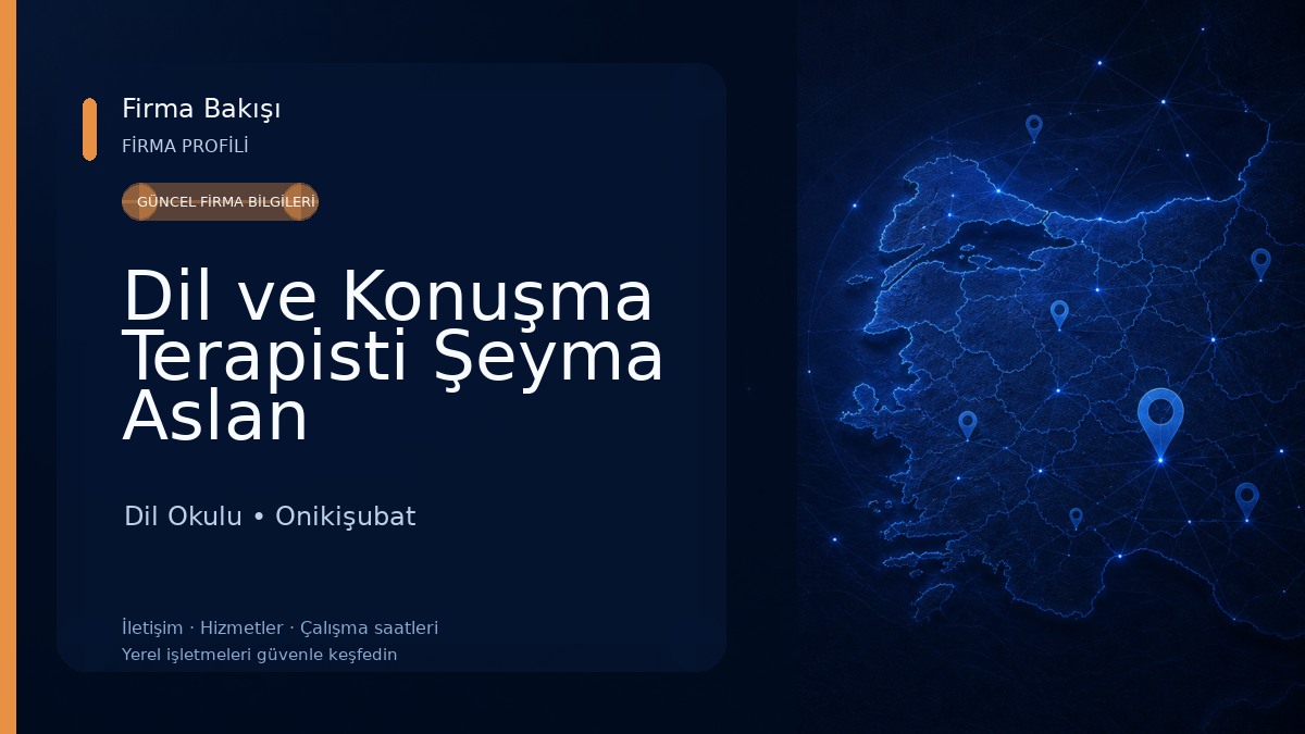 Dil ve Konuşma Terapisti Şeyma Aslan Dil Okulu