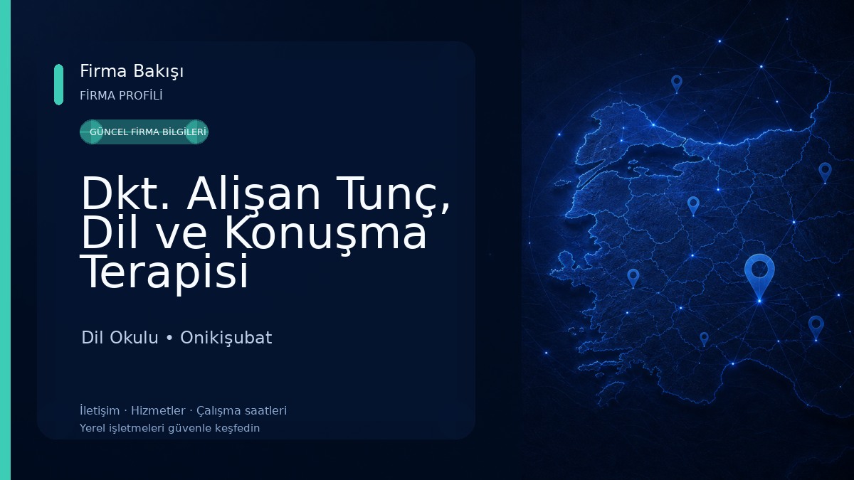 Dkt. Alişan Tunç, Dil ve Konuşma Terapisi Dil Okulu