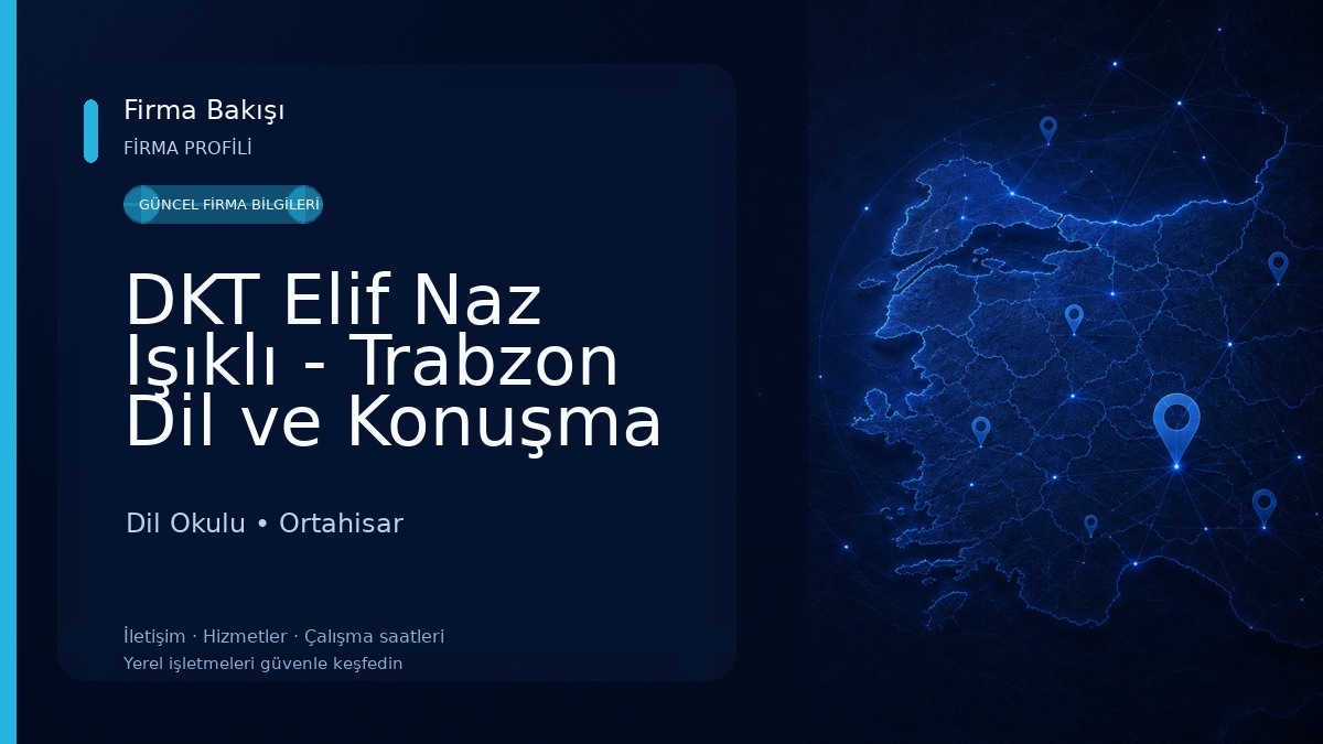 DKT Elif Naz Işıklı - Trabzon Dil ve Konuşma Terapisti Dil Okulu