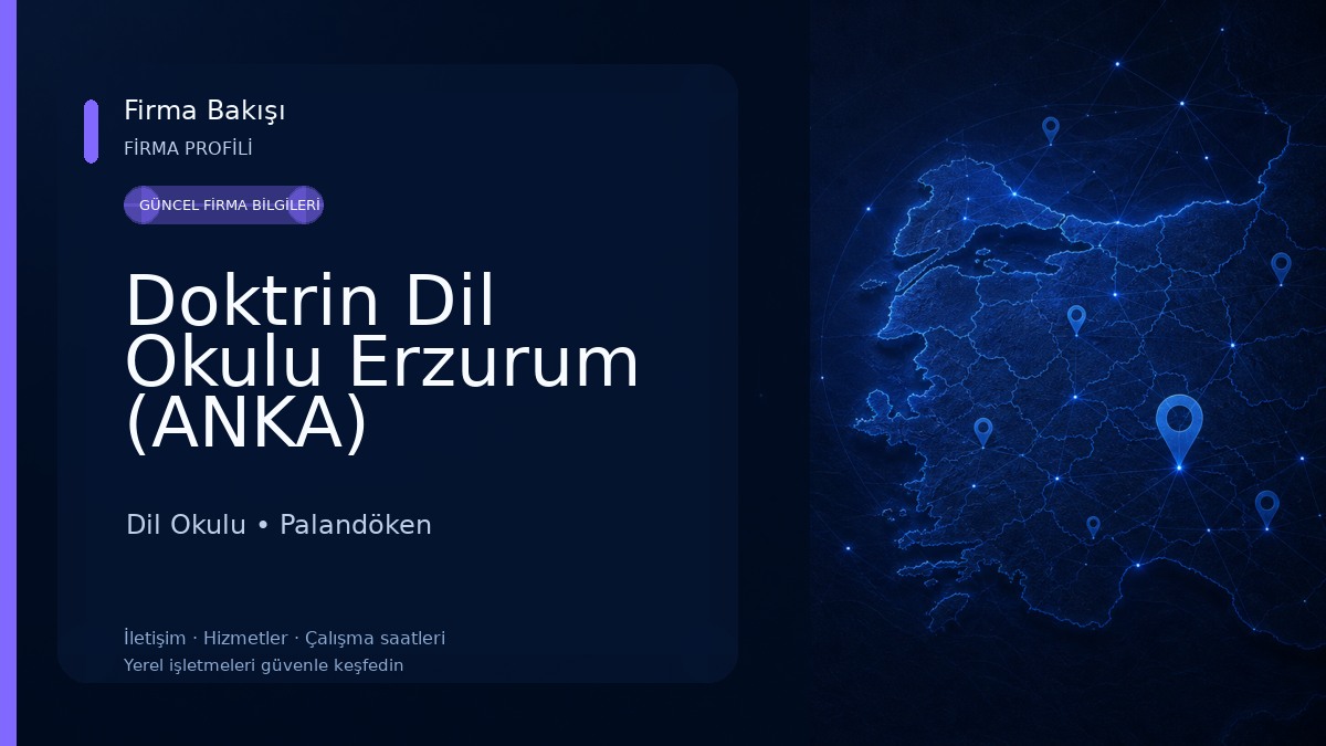 Doktrin Dil Okulu Erzurum (ANKA) Dil Okulu