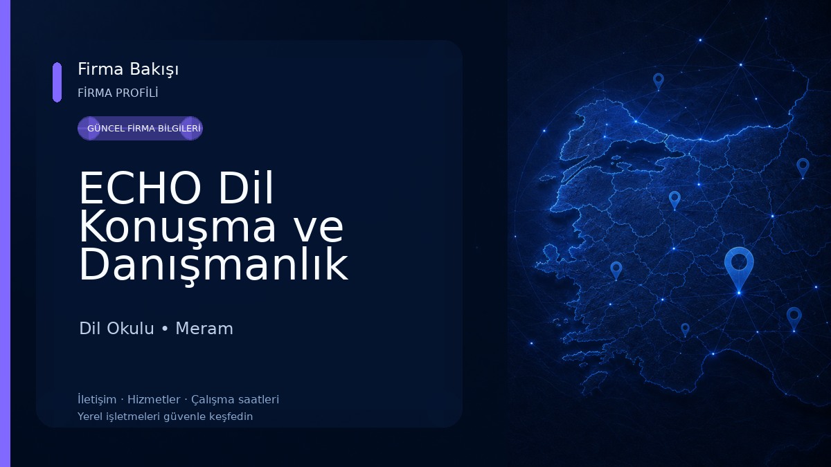 ECHO Dil Konuşma ve Danışmanlık Merkezi