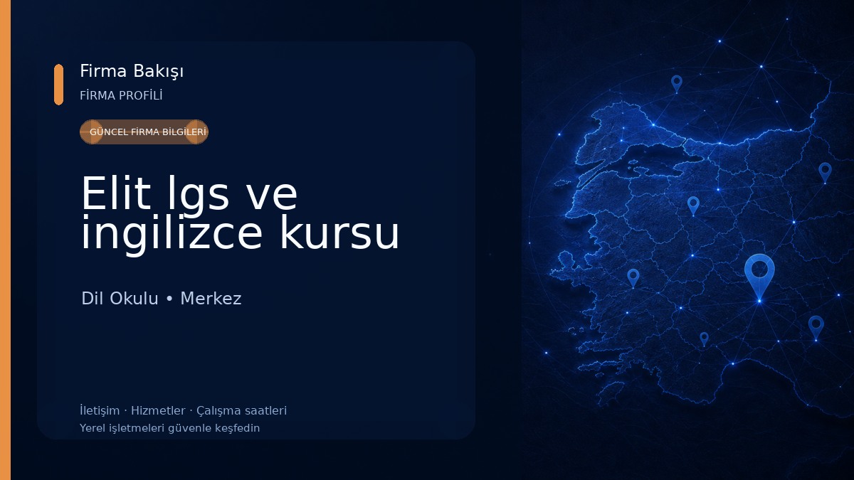 Elit lgs ve ingilizce kursu Dil Okulu