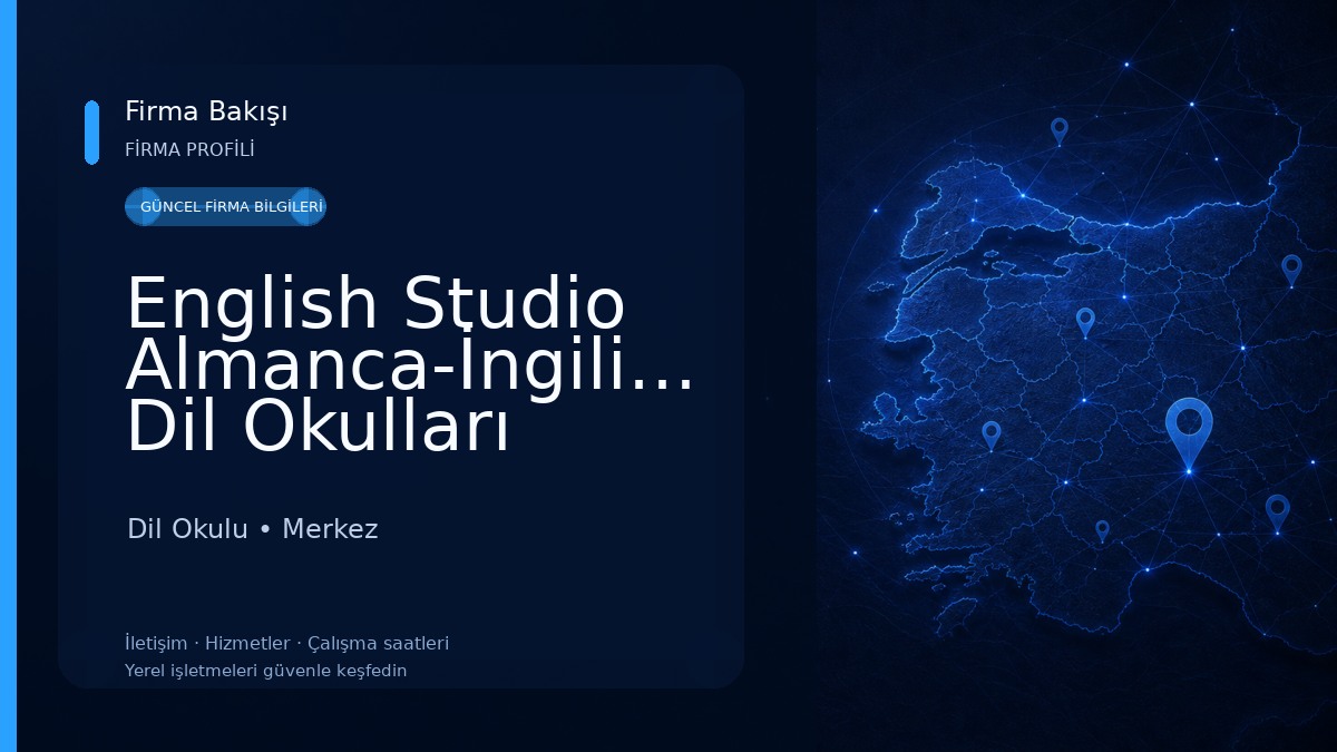 English Studio Almanca-İngilizce Dil Okulları Karaman 