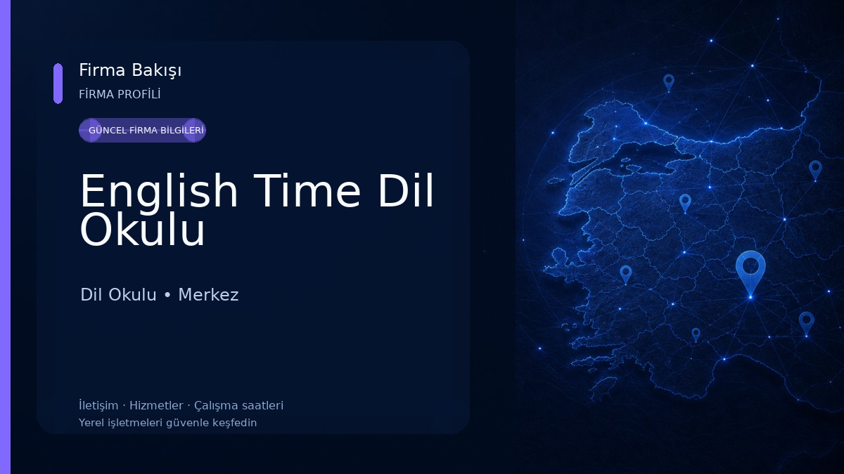 English Time Dil Okulu Dil Okulu