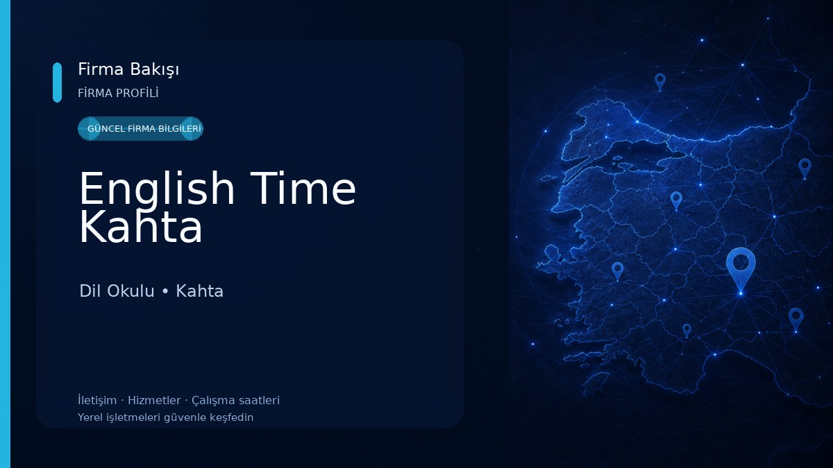 English Time Kahta Dil Okulu