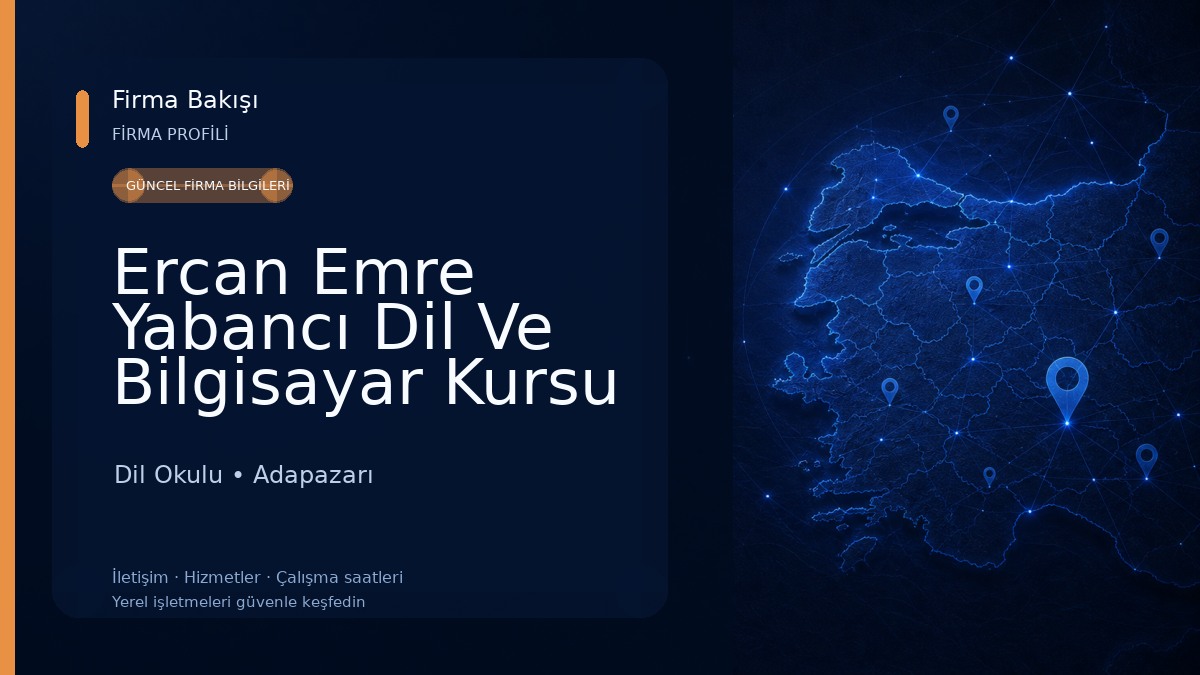 Ercan Emre Yabancı Dil Ve Bilgisayar Kursu