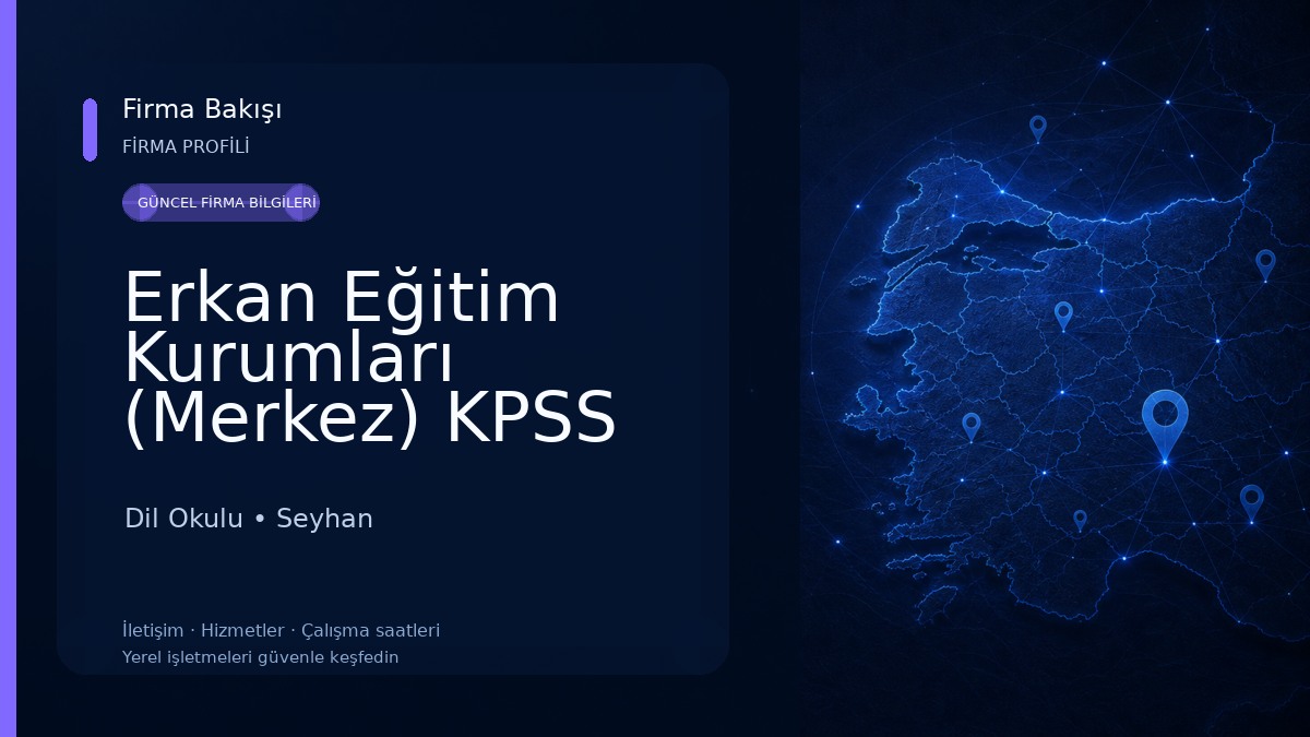 Erkan Eğitim Kurumları (Merkez) KPSS Ehliyet Direksiyon Bilgisayar Güvenlik Src Kursu Dil Okulu