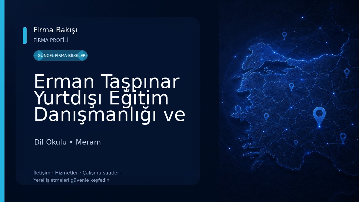 Erman Taşpınar Yurtdışı Eğitim Danışmanlığı ve Vize Hizmetleri Dil Okulu