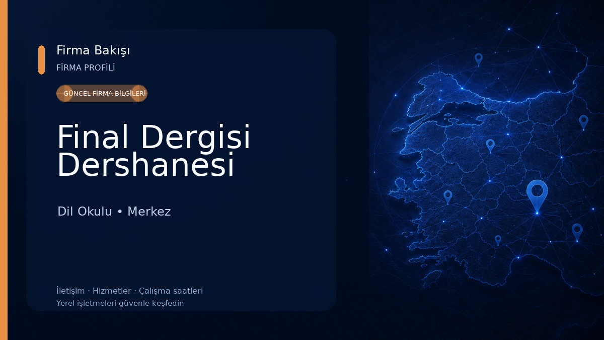 Final Dergisi Dershanesi 