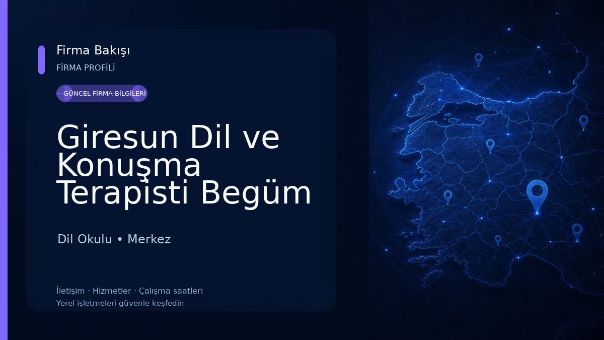 Giresun Dil ve Konuşma Terapisti Begüm Uzunoğlu Dil Okulu