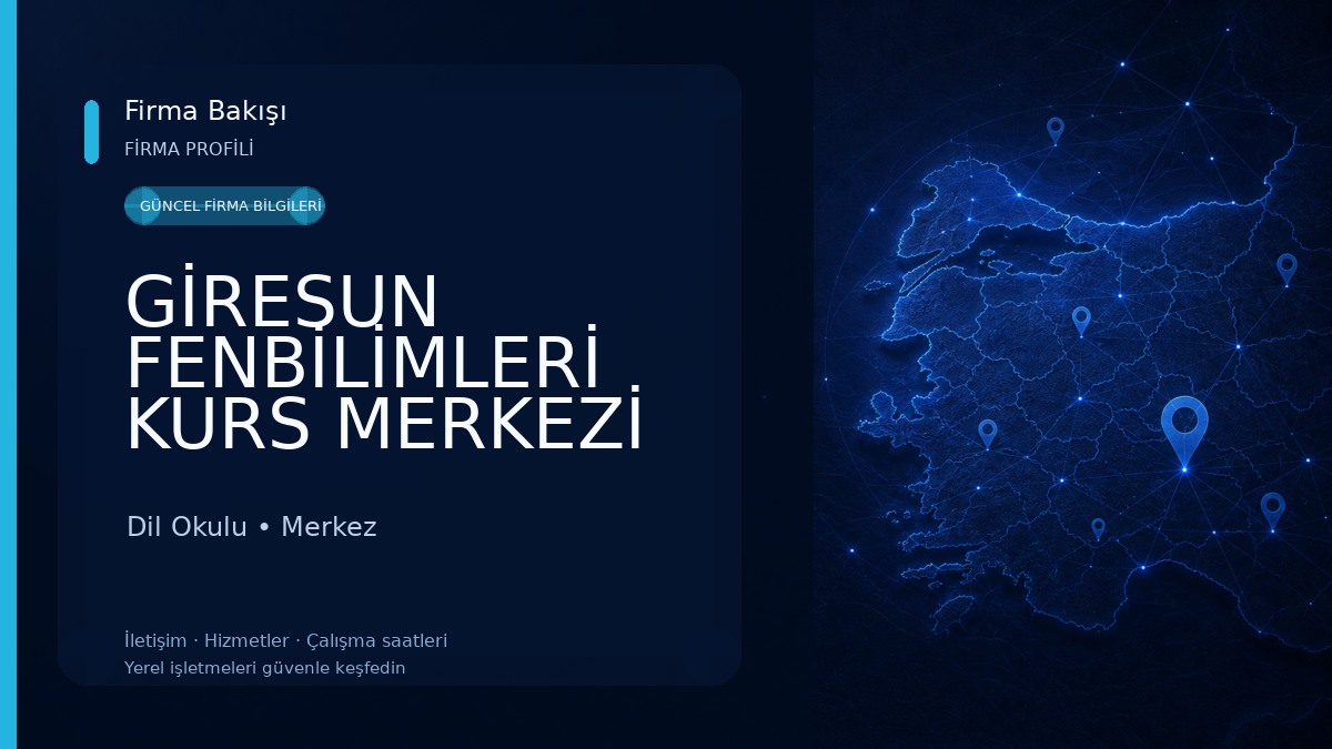 GİRESUN FENBİLİMLERİ KURS MERKEZİ (SEGEM) Dil Okulu