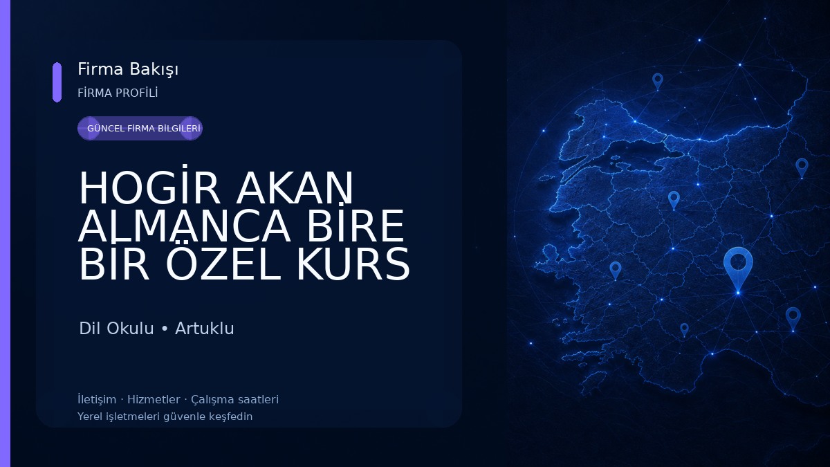 HOGİR AKAN ALMANCA BİRE BİR ÖZEL KURS 