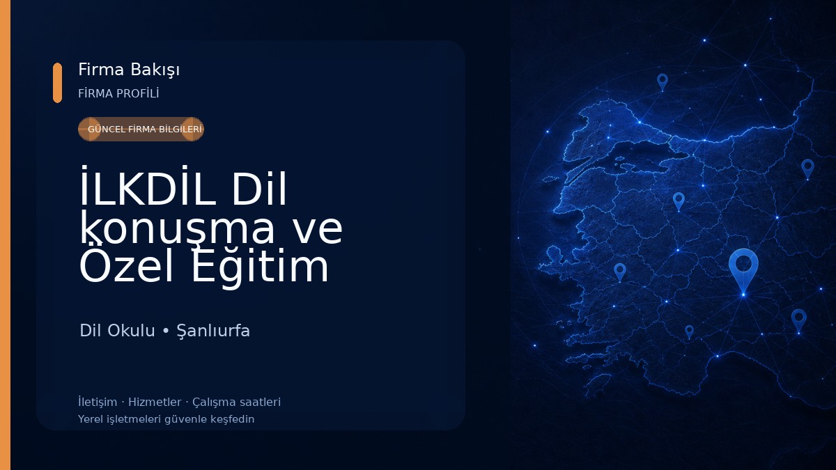İLKDİL Dil konuşma ve Özel Eğitim Kliniği Dil Okulu