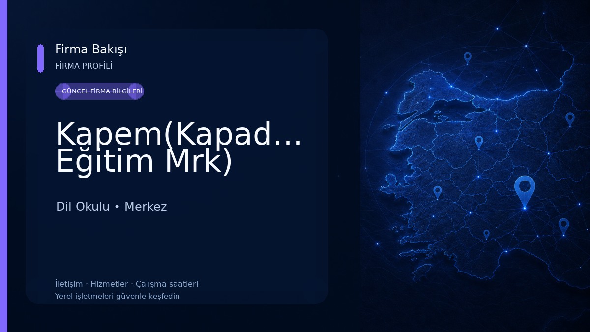 Kapem(Kapadokya Eğitim Mrk) Dil Okulu