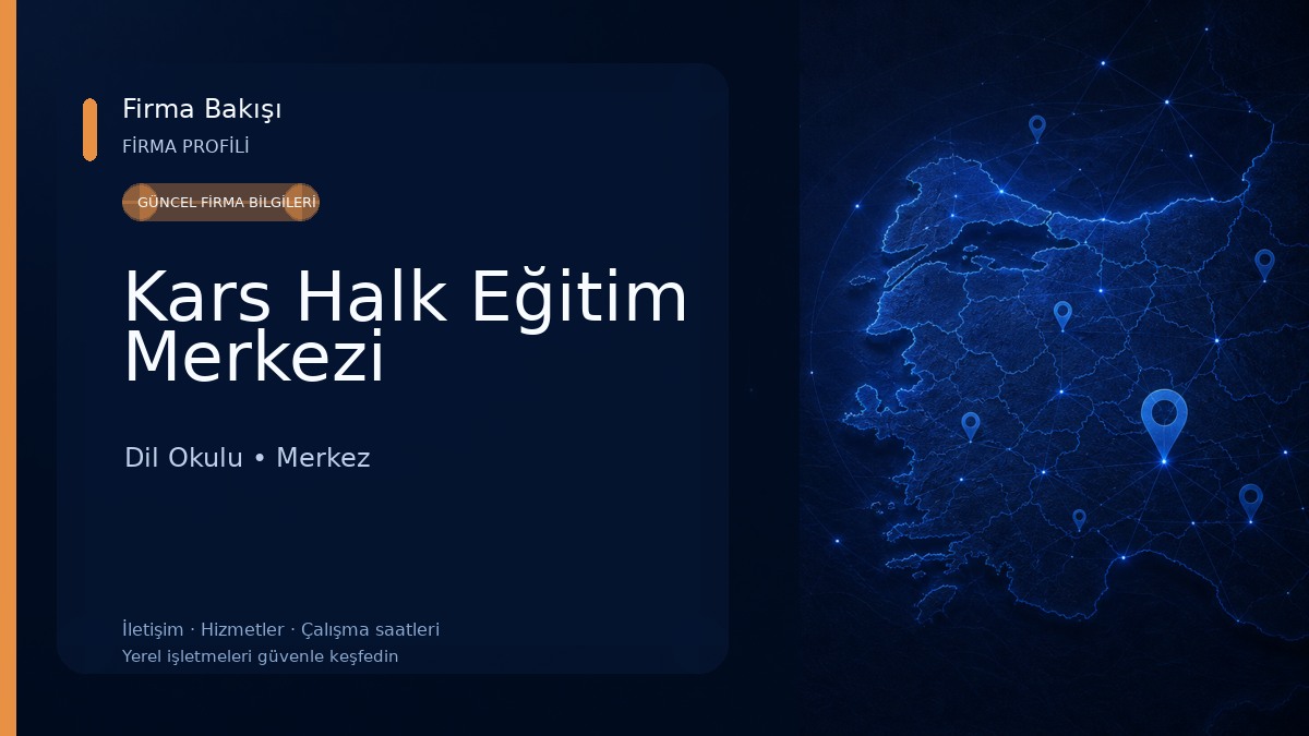 Kars Halk Eğitim Merkezi Dil Okulu