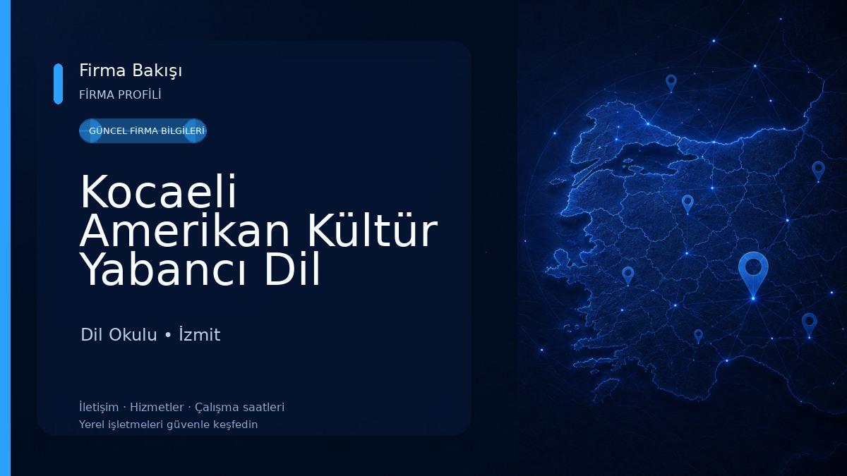 Kocaeli Amerikan Kültür Yabancı Dil Kursu Dil Okulu