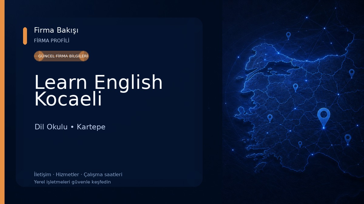 Learn English Kocaeli