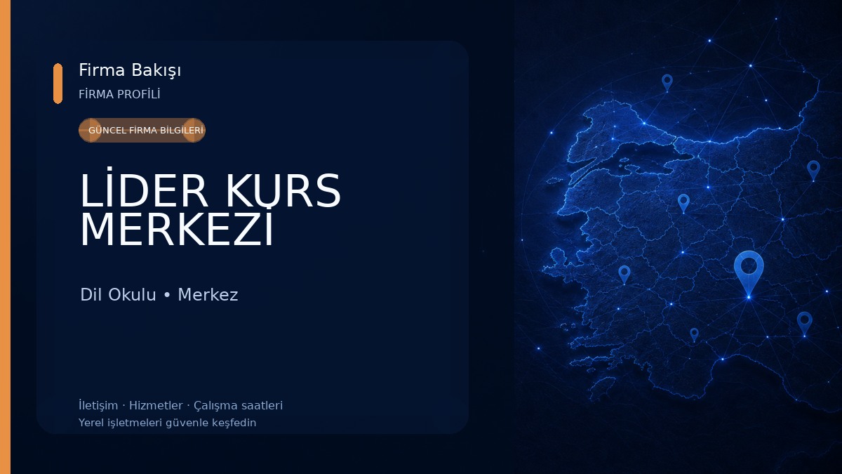 LİDER KURS MERKEZİ Dil Okulu