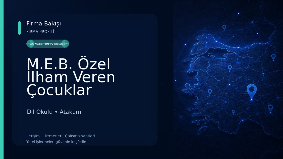 M.E.B. Özel İlham Veren Çocuklar Yabancı Dil Kursu Dil Okulu