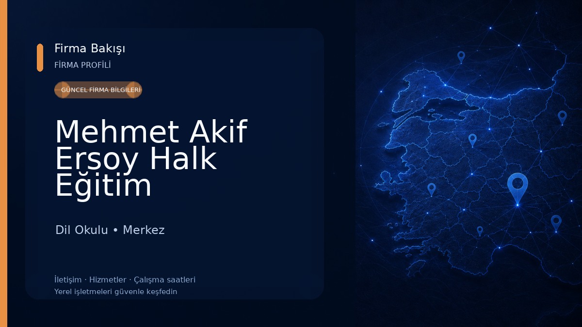 Mehmet Akif Ersoy Halk Eğitim Merkezi(ASO) Dil Okulu