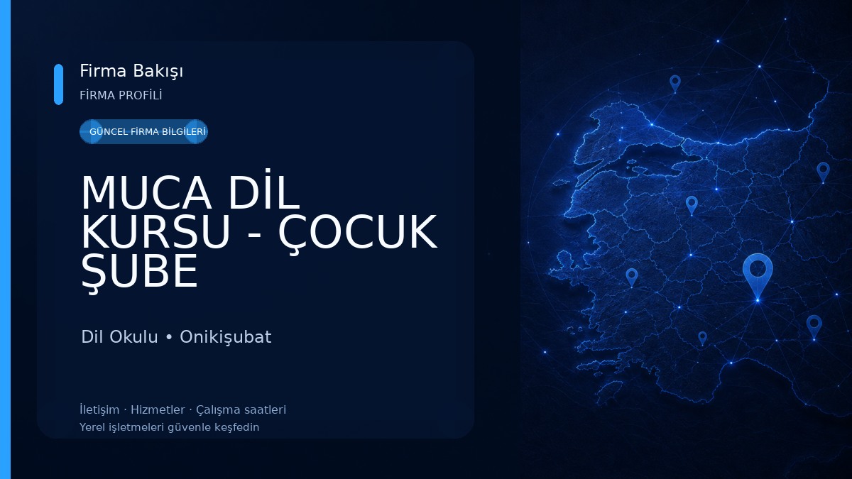 MUCA DİL KURSU - ÇOCUK ŞUBE Dil Okulu
