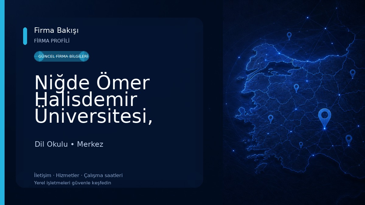Niğde Ömer Halisdemir Üniversitesi, Sürekli Eğitim Merkezi