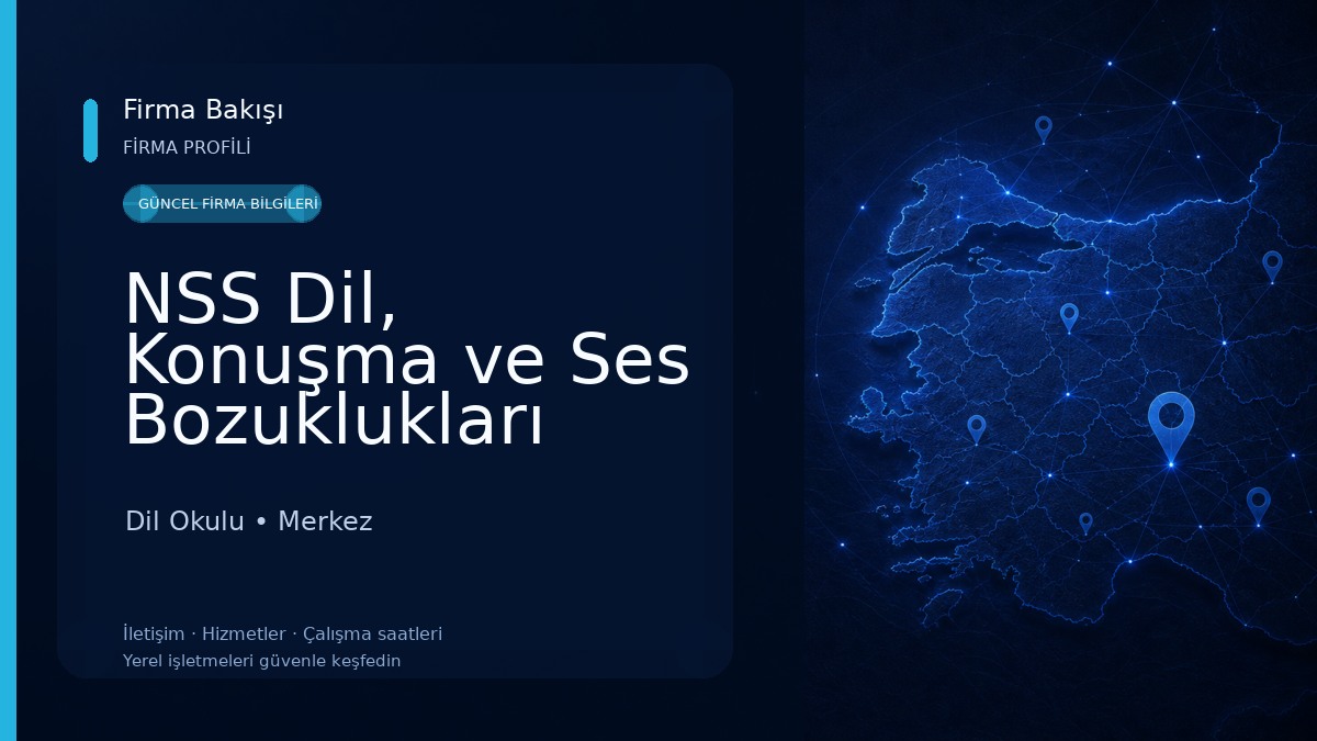 NSS Dil, Konuşma ve Ses Bozuklukları Merkezi 