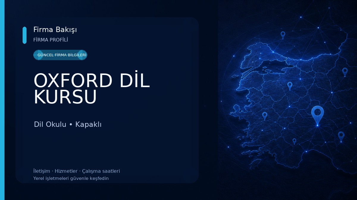 OXFORD DİL KURSU Dil Okulu