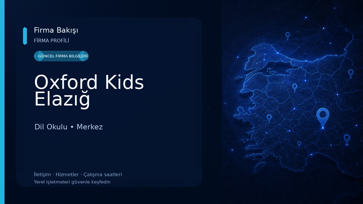 Oxford Kids Elazığ Dil Okulu