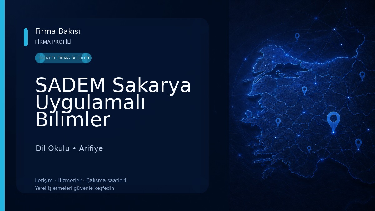 SADEM Sakarya Uygulamalı Bilimler Üniversitesi Dil Eğitim-Öğretim Uygulama ve Araştırma Merkezi Dil Okulu