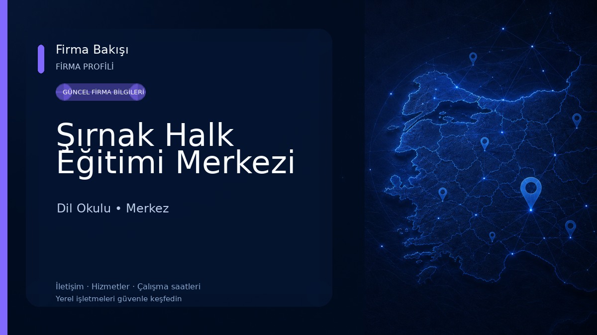 Şırnak Halk Eğitimi Merkezi 