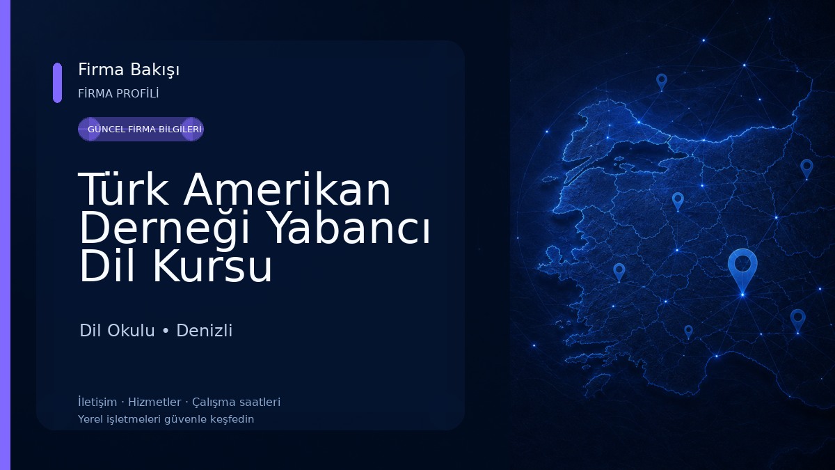 Türk Amerikan Derneği Yabancı Dil Kursu